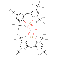 Chemical structure of 5,7,13,15-tetra-tert-butyl-10-{[hydroxy({5,7,13,15-tetra-tert-butyl-10-oxo-9,11-dioxa-10λ⁵-phosphatricyclo[10.4.0.0³,⁸]hexadeca-1(12),3,5,7,13,15-hexaen-10-yl}oxy)alumanyl]oxy}-9,11-dioxa-10λ⁵-phosphatricyclo[10.4.0.0³,⁸]hexadeca-1(12),3,5,7,13,15-hexaen-10-one - CSSB14785731355