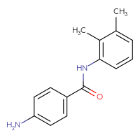 Chemical structure of 4-amino-N-(2,3-dimethylphenyl)benzamide - CSSB00000396581