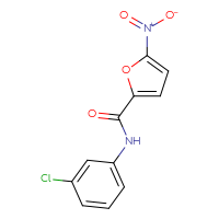 Chemical structure of N-(3-chlorophenyl)-5-nitrofuran-2-carboxamide - CSSB00027988417
