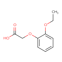 Chemical structure of 2-(2-ethoxyphenoxy)acetic acid - CSSB00000182497