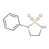 Chemical structure of 2-phenyl-1λ⁶,2,5-thiadiazolidine-1,1-dione - CSSB00000081007
