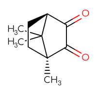 Chemical structure of (1S,4R)-1,7,7-trimethylbicyclo[2.2.1]heptane-2,3-dione - CSSB00009815896