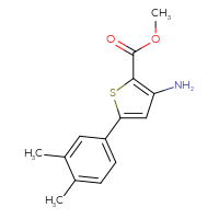 Chemical structure of methyl 3-amino-5-(3,4-dimethylphenyl)thiophene-2-carboxylate - CSSB00000767396