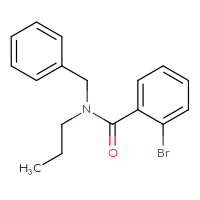 Chemical structure of N-benzyl-2-bromo-N-propylbenzamide - CSSB00000155447
