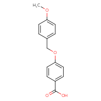 Chemical structure of 4-[(4-methoxyphenyl)methoxy]benzoic acid - CSSB00000625987