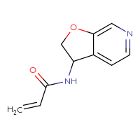 Chemical structure of N-{2H,3H-furo[2,3-c]pyridin-3-yl}prop-2-enamide - CSSB14931296576