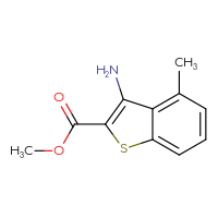 Chemical structure of methyl 3-amino-4-methyl-1-benzothiophene-2-carboxylate - CSSB00010883515