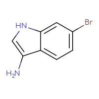 Chemical structure of 6-bromo-1H-indol-3-amine - CSSB00010336866
