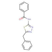Chemical structure of N-(5-benzyl-1,3,4-thiadiazol-2-yl)benzamide - CSSB00026292238