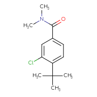 Chemical structure of 4-tert-butyl-3-chloro-N,N-dimethylbenzamide - CSSB00036565485