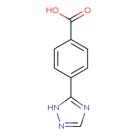 Chemical structure of 4-(1H-1,2,4-triazol-5-yl)benzoic acid - CSSB00000703286
