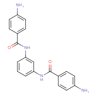 Chemical structure of 4-amino-N-[3-(4-aminobenzamido)phenyl]benzamide - CSSB00132941102