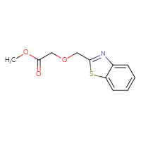 Chemical structure of methyl 2-[(1,3-benzothiazol-2-yl)methoxy]acetate - CSSB00103344529