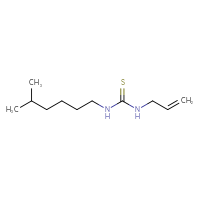 Chemical structure of 1-(5-methylhexyl)-3-(prop-2-en-1-yl)thiourea - CSSB00699039162