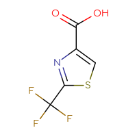 Chemical structure of 2-(trifluoromethyl)-1,3-thiazole-4-carboxylic acid - CSSB00011935112