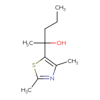 Chemical structure of 2-(2,4-dimethyl-1,3-thiazol-5-yl)pentan-2-ol - CSSB00116797466