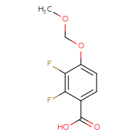 Chemical structure of 2,3-difluoro-4-(methoxymethoxy)benzoic acid - CSSB03554316850
