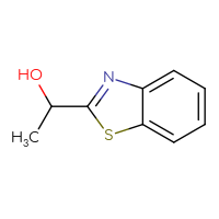 Chemical structure of 1-(1,3-benzothiazol-2-yl)ethan-1-ol - CSSB00000181251