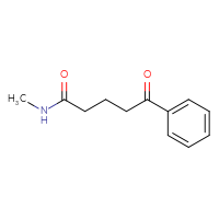 Chemical structure of N-methyl-5-oxo-5-phenylpentanamide - CSSB00010099359
