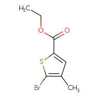 Chemical structure of ethyl 5-bromo-4-methylthiophene-2-carboxylate - CSSB00012676308