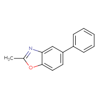 Chemical structure of 2-methyl-5-phenyl-1,3-benzoxazole - CSSB00000272402