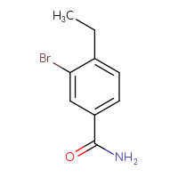 Chemical structure of 3-bromo-4-ethylbenzamide - CSSB00015762348