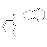 Chemical structure of N-(3-iodophenyl)-1,3-benzothiazol-2-amine - CSSB00000593449