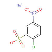 Chemical structure of sodium 2-chloro-5-nitrobenzene-1-sulfonate - CSSB00000012445