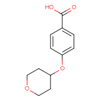 Chemical structure of 4-(oxan-4-yloxy)benzoic acid - CSSB00000748587