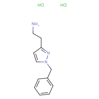 Chemical structure of 2-(1-benzyl-1H-pyrazol-3-yl)ethan-1-amine dihydrochloride - CSSB00025702644