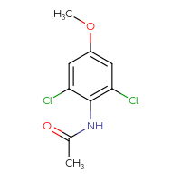 Chemical structure of N-(2,6-dichloro-4-methoxyphenyl)acetamide - CSSB00000066960