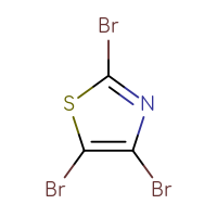 Chemical structure of tribromo-1,3-thiazole - CSSB00010115357
