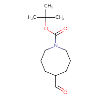 Chemical structure of tert-butyl 5-formylazocane-1-carboxylate - CSSB02517404900