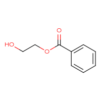 Chemical structure of 2-hydroxyethyl benzoate - CSSB00000025465