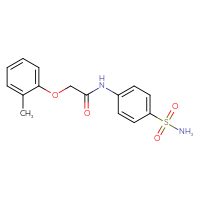Chemical structure of 2-(2-methylphenoxy)-N-(4-sulfamoylphenyl)acetamide - CSSB00020581684