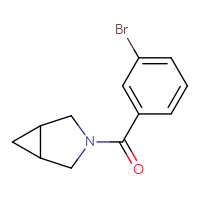 Chemical structure of 3-(3-bromobenzoyl)-3-azabicyclo[3.1.0]hexane - CSSB00015687295