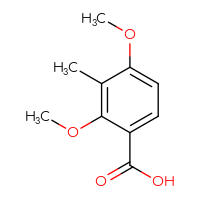 Chemical structure of 2,4-dimethoxy-3-methylbenzoic acid - CSSB00000082570