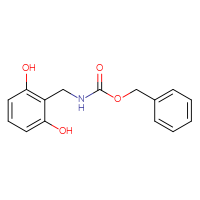 Chemical structure of benzyl N-[(2,6-dihydroxyphenyl)methyl]carbamate - CSSB03496558635