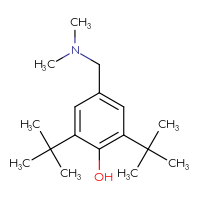 Chemical structure of 2,6-di-tert-butyl-4-[(dimethylamino)methyl]phenol - CSSB00016988402