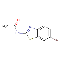 Chemical structure of N-(6-bromo-1,3-benzothiazol-2-yl)acetamide - CSSB00009811621