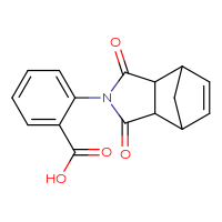 Chemical structure of 2-{3,5-dioxo-4-azatricyclo[5.2.1.0²,⁶]dec-8-en-4-yl}benzoic acid - CSSB00020596578