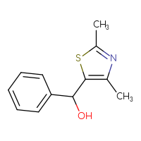 Chemical structure of (2,4-dimethyl-1,3-thiazol-5-yl)(phenyl)methanol - CSSB00014331691