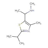 Chemical structure of methyl({1-[4-methyl-2-(propan-2-yl)-1,3-thiazol-5-yl]ethyl})amine - CSSB00000693122