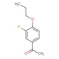 Chemical structure of 1-(3-fluoro-4-propoxyphenyl)ethan-1-one - CSSB00011279961