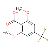 Chemical structure of 2,6-dimethoxy-4-(trifluoromethyl)benzoic acid - CSSB00160498128