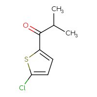 Chemical structure of 1-(5-chlorothiophen-2-yl)-2-methylpropan-1-one - CSSB00000721968