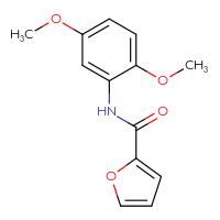 Chemical structure of N-(2,5-dimethoxyphenyl)furan-2-carboxamide - CSSB00000384081