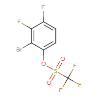 Chemical structure of 2-bromo-3,4-difluorophenyl trifluoromethanesulfonate - CSSB14939066888