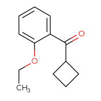 Chemical structure of cyclobutyl(2-ethoxyphenyl)methanone - CSSB00012181665