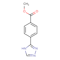 Chemical structure of methyl 4-(4H-1,2,4-triazol-3-yl)benzoate - CSSB00010177069